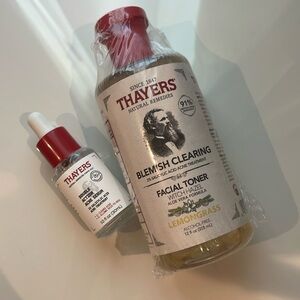 Thayers facial toner and double action acne serum bundle